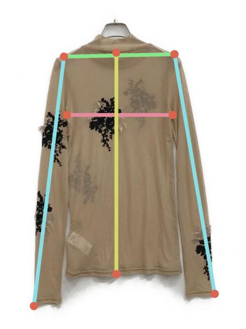 中古・古着通販】AMERI (アメリ) UND FUR EMBROIDERY SKINTOP ブラウン