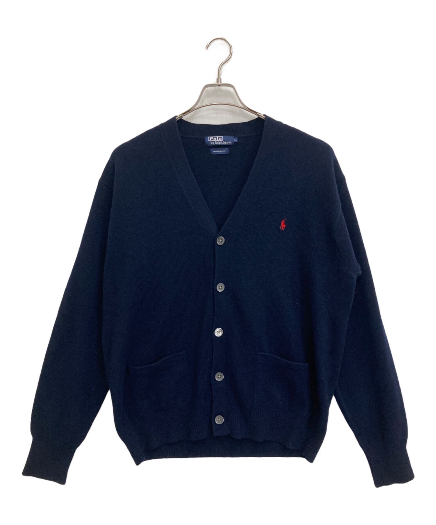 値下げ【新品】RALPH LAURENラルフローレン カーディガン 紺色 中古・古着通販】POLO RALPH LAUREN (ポロ・ラルフローレン) ニット