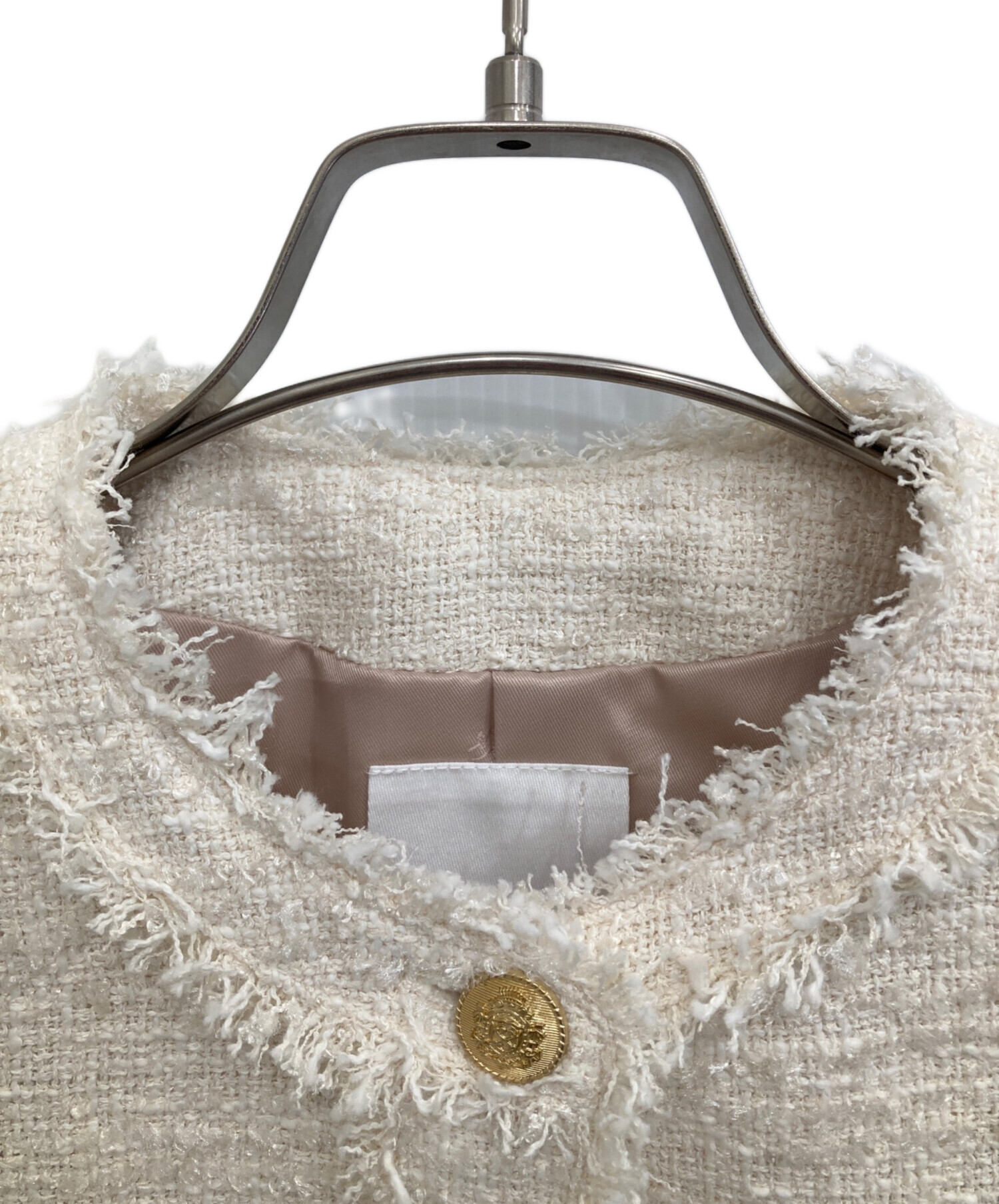 中古・古着通販】Her lip to (ハーリップトゥ) Silky White Tweed
