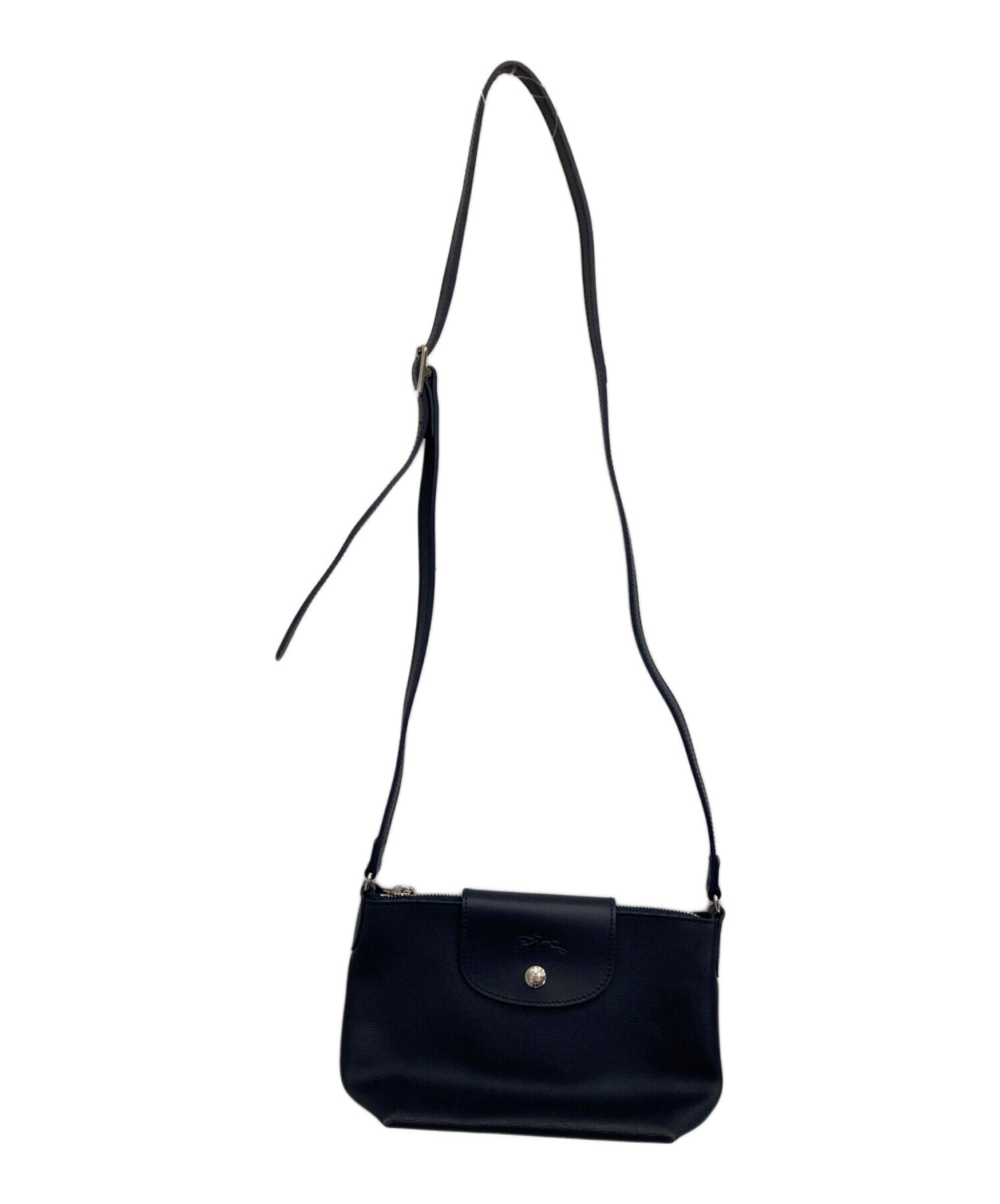 中古・古着通販】LONGCHAMP (ロンシャン) ショルダーバッグ ネイビー