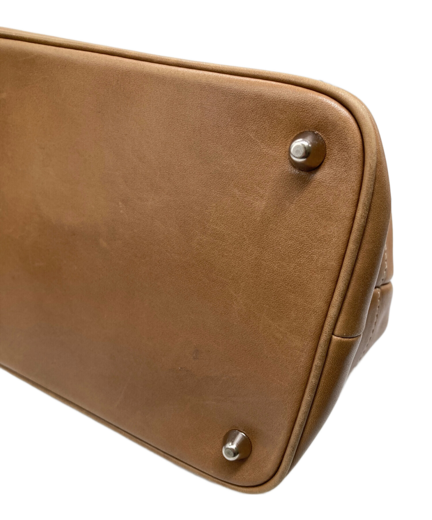 COACH レザー ハンドバッグ　ブラウン 中古・古着通販】COACH (コーチ) レザーハンドバッグ ブラウン