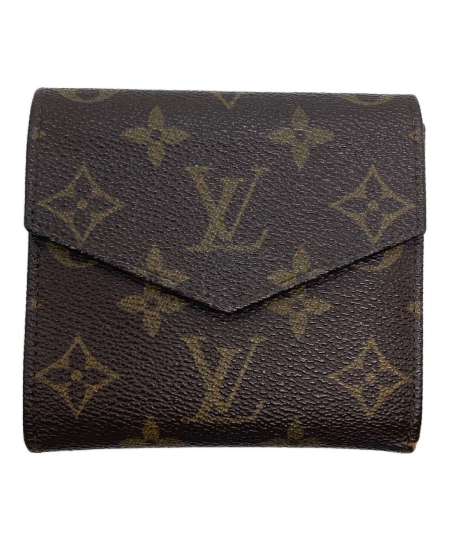 直営店購入　Louis Vuitton モノグラム 二つ折り財布 中古・古着通販】LOUIS VUITTON (ルイ ヴィトン) 2つ折り財布 ブラウン