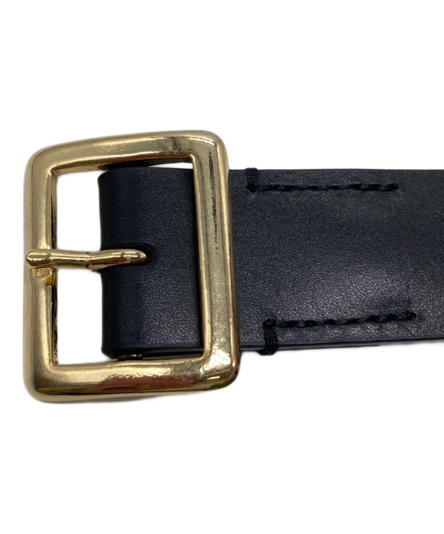 中古・古着通販】AURALEE (オーラリー) SQUARE BUCKLE BELT ブラック