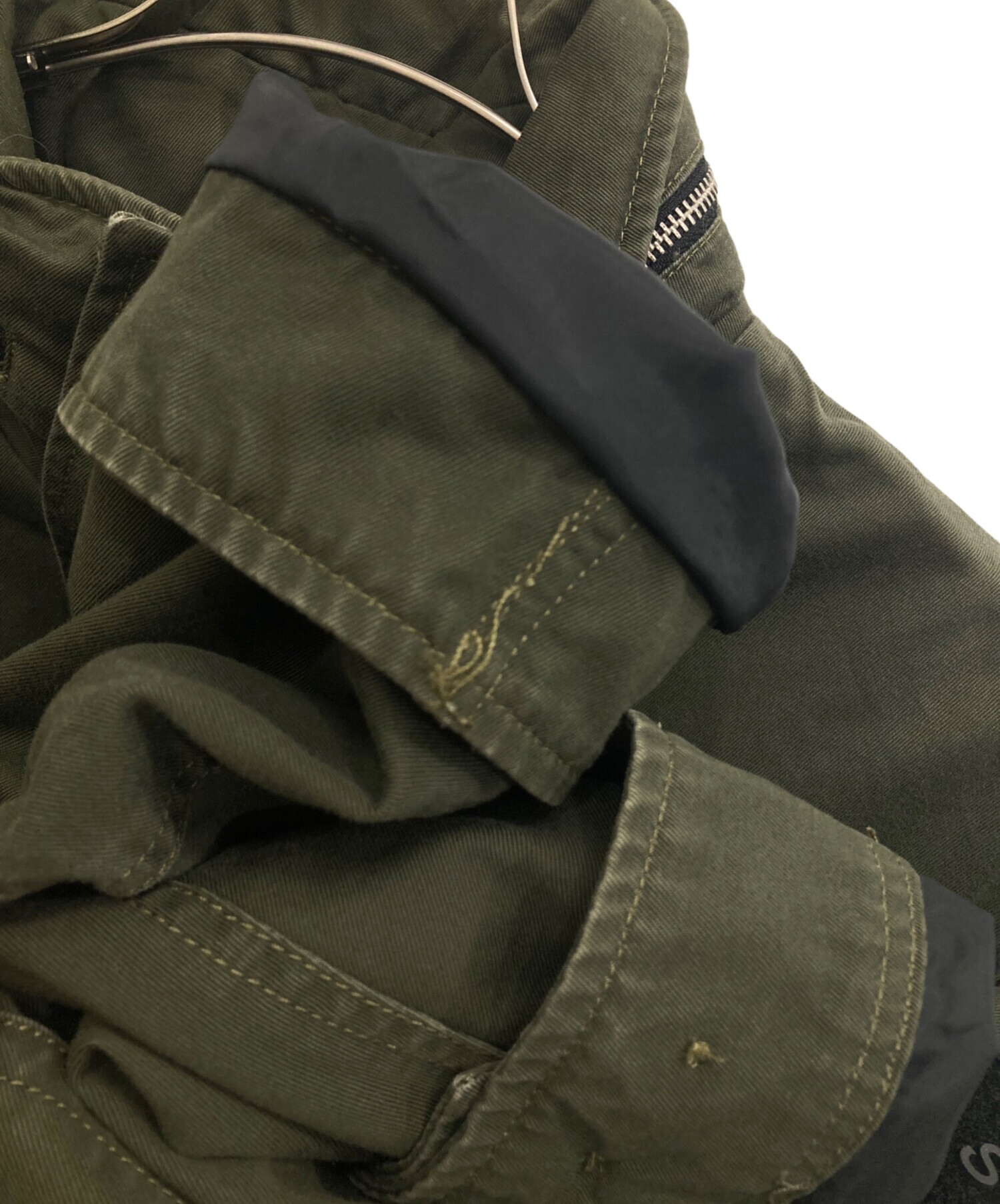 中古・古着通販】DIESEL (ディーゼル) ミリタリージャケット カーキ