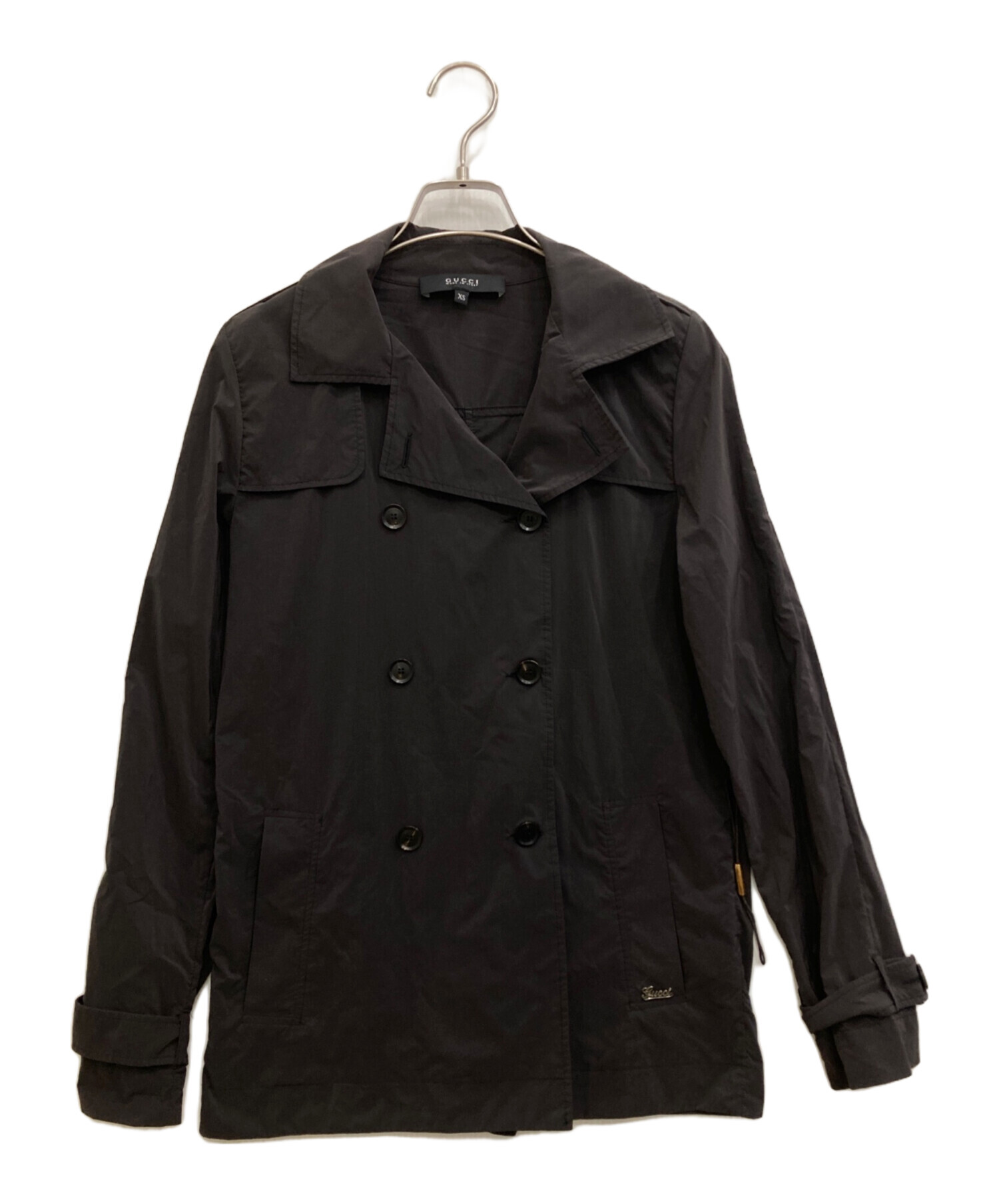 GUCCI コート　美品　グレー　38 中古・古着通販】GUCCI (グッチ) トレンチジャケット グレー サイズ:XS