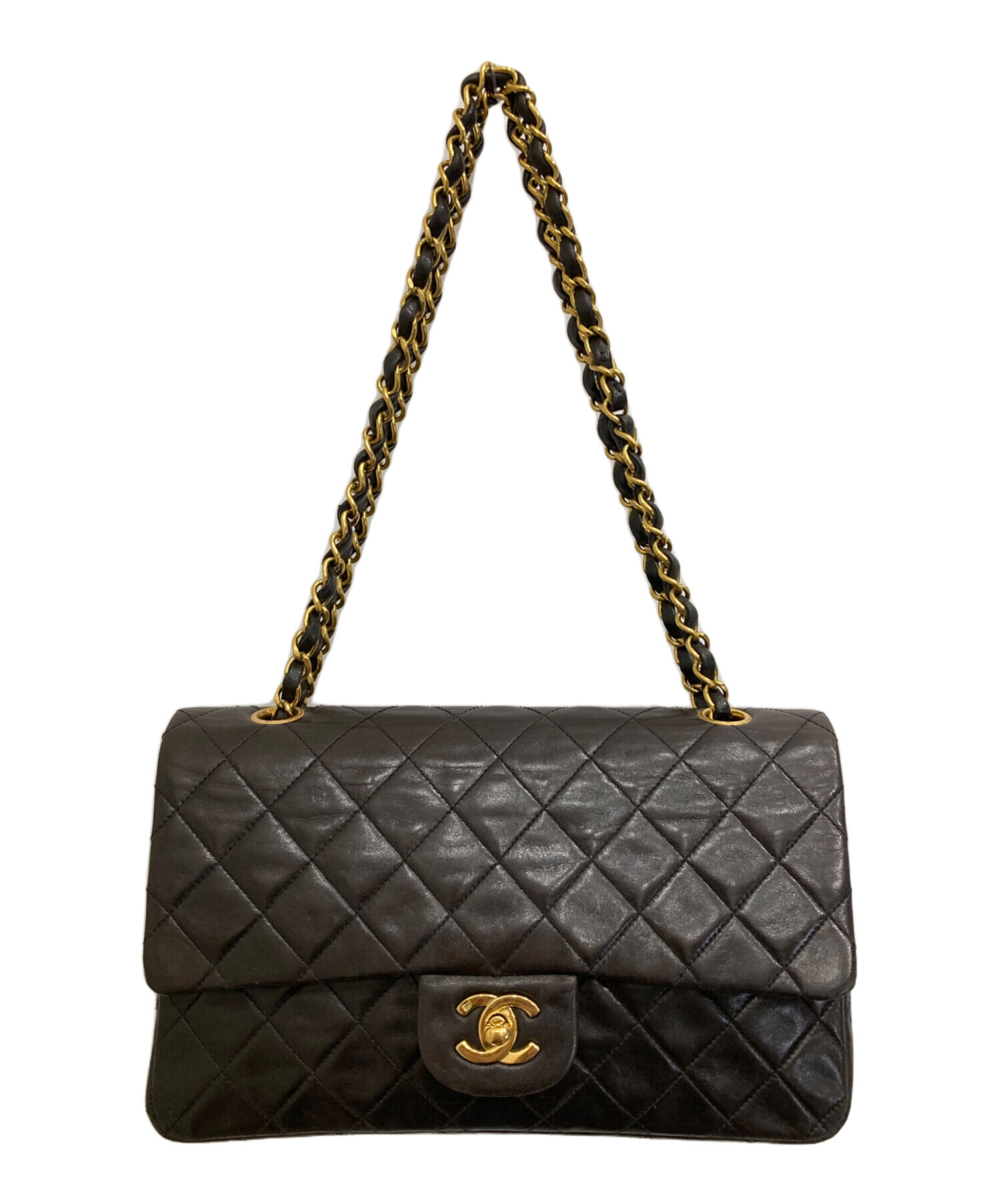 CHANEL シャネル クラシックフラップ 新品未使用 チェーンショルダーバッグ 中古・古着通販】CHANEL (シャネル) Wフラップチェーンショルダー