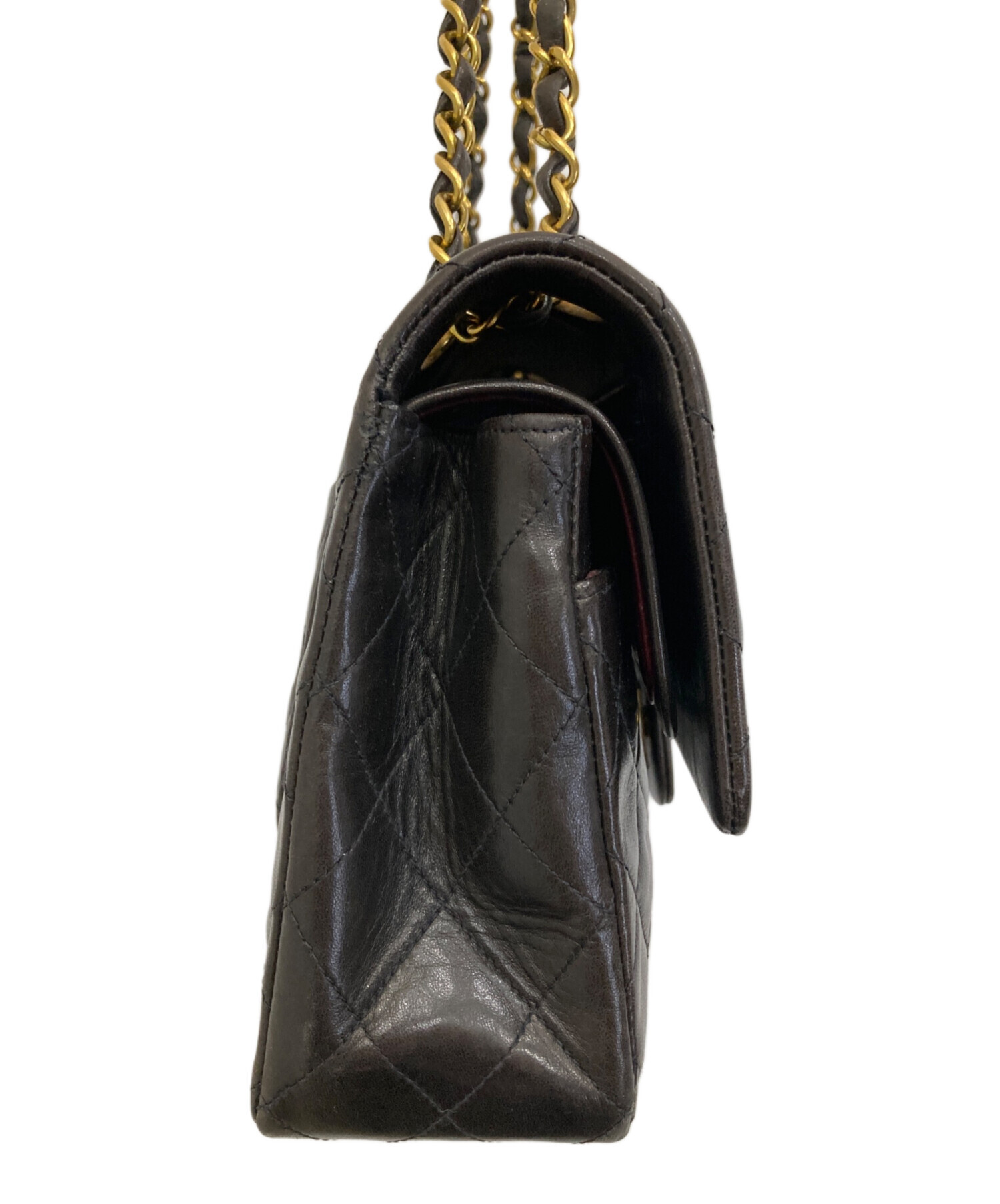 中古・古着通販】CHANEL (シャネル) Wフラップチェーンショルダー