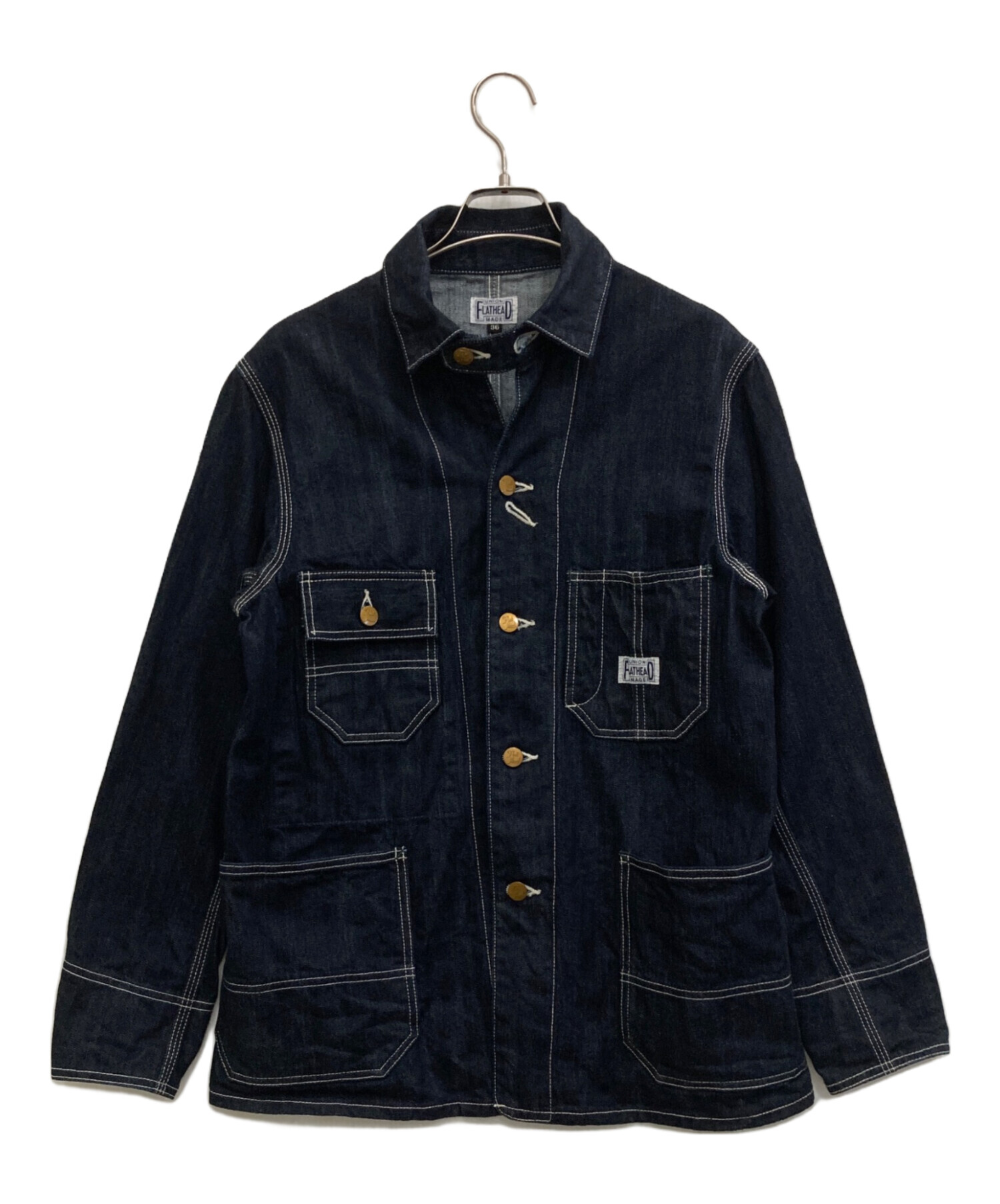中古・古着通販】FLAT HEAD (フラット ヘッド) 10ozデニムカバーオール