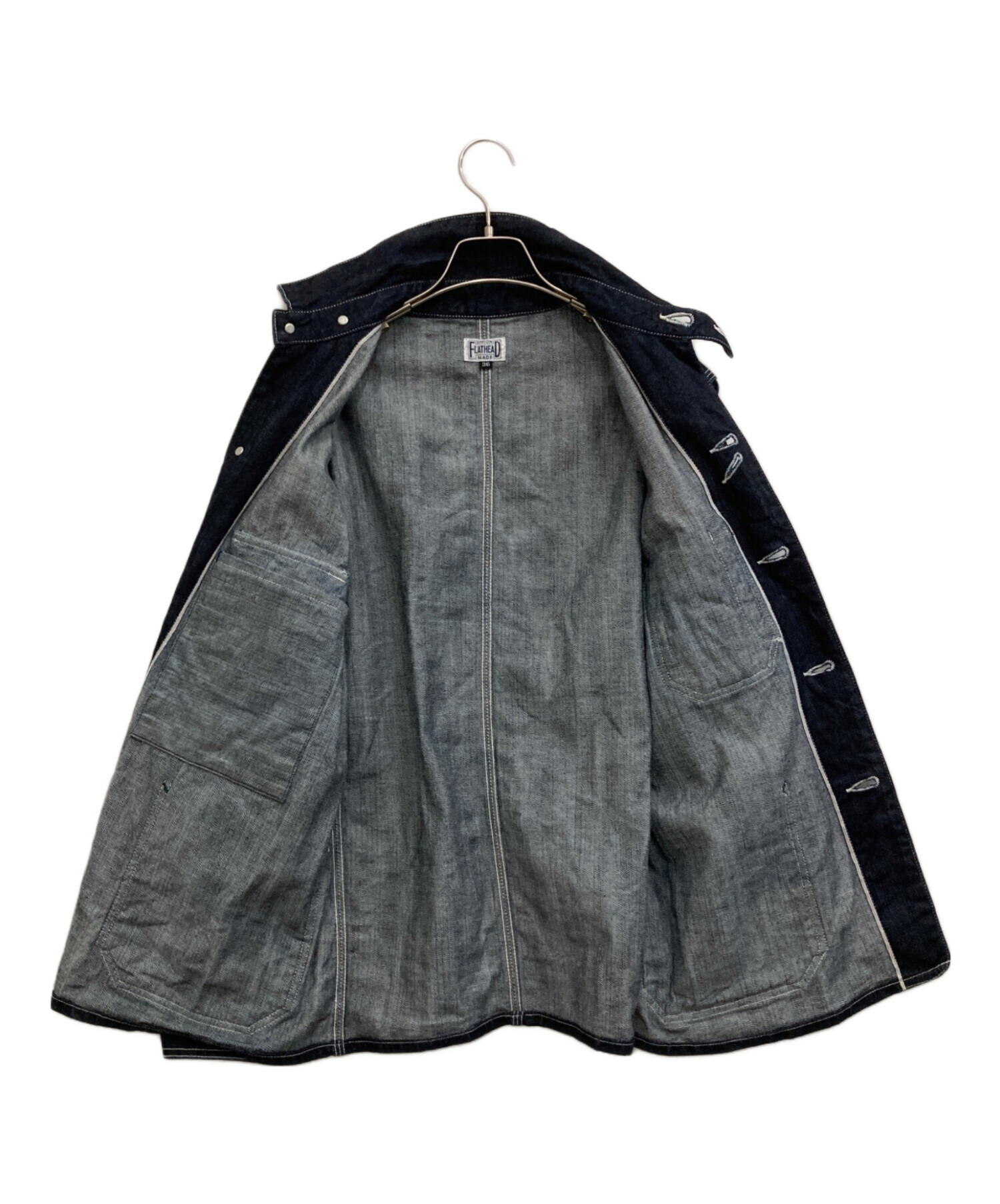 中古・古着通販】FLAT HEAD (フラット ヘッド) 10ozデニムカバーオール