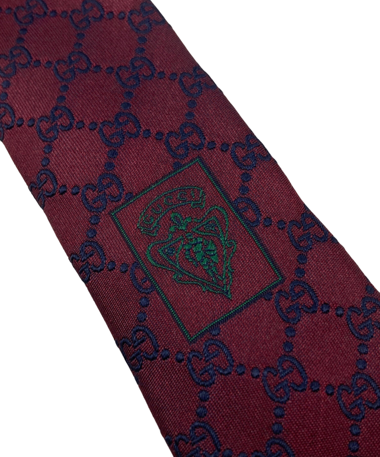 【新品未使用】GUCCI グッチ GG柄 シルク ネクタイ ボルドー 正規品 中古・古着通販】GUCCI (グッチ) シルクネクタイ ボルドー サイズ