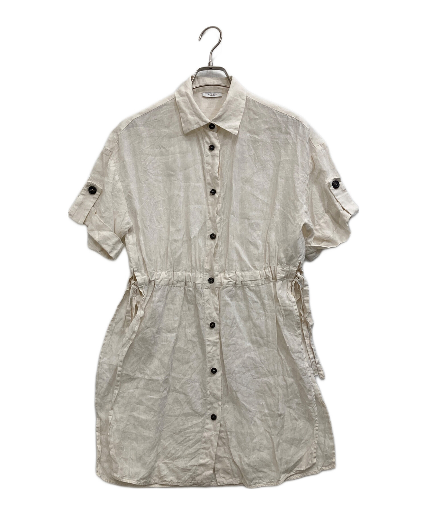 ペゼリコ　ベージュワンピース 中古・古着通販】peserico (ペゼリコ) リネンワンピース ベージュ