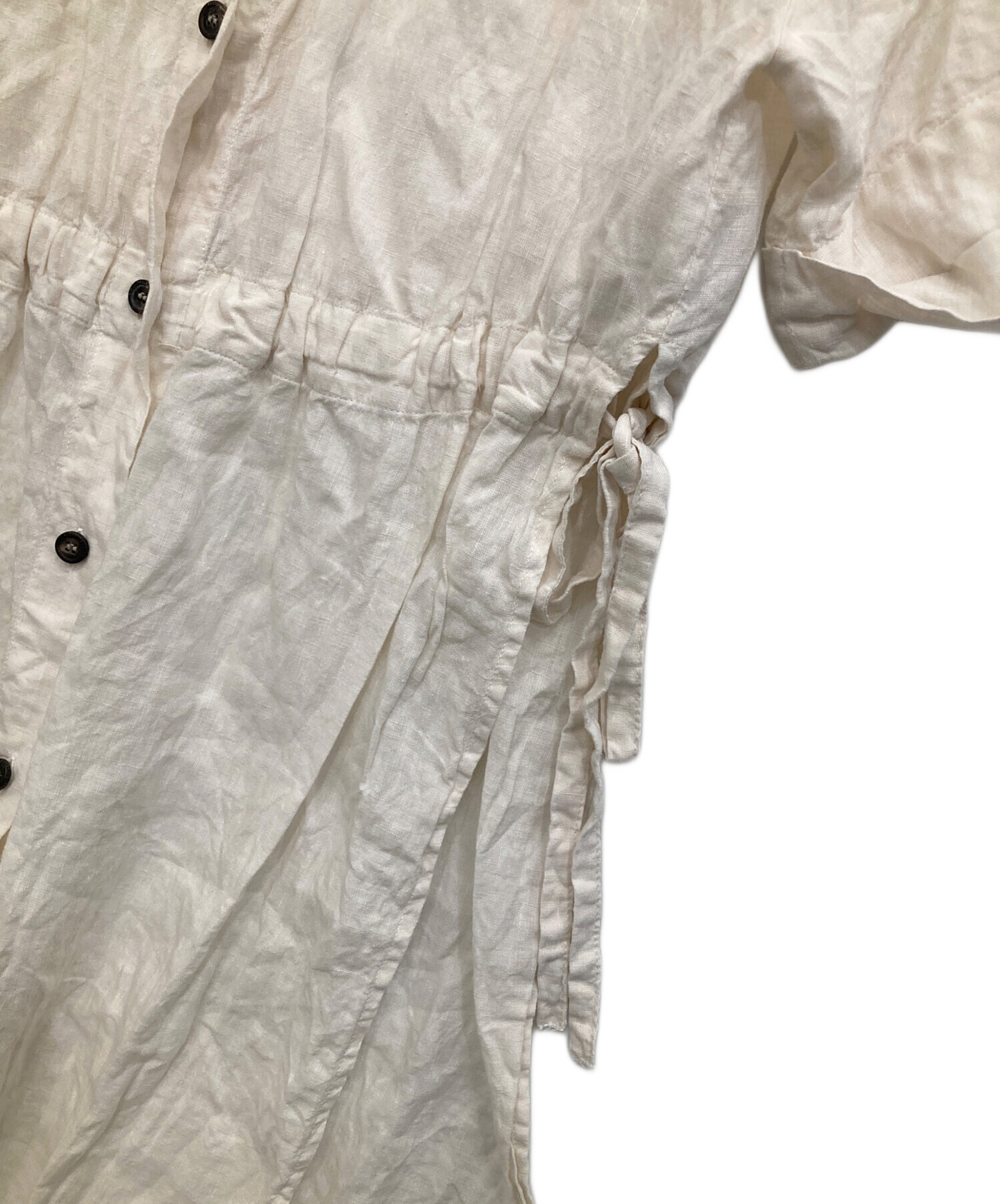 ペゼリコ　ベージュワンピース 中古・古着通販】peserico (ペゼリコ) リネンワンピース ベージュ