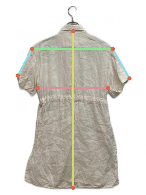 中古・古着通販】peserico (ペゼリコ) リネンワンピース ベージュ