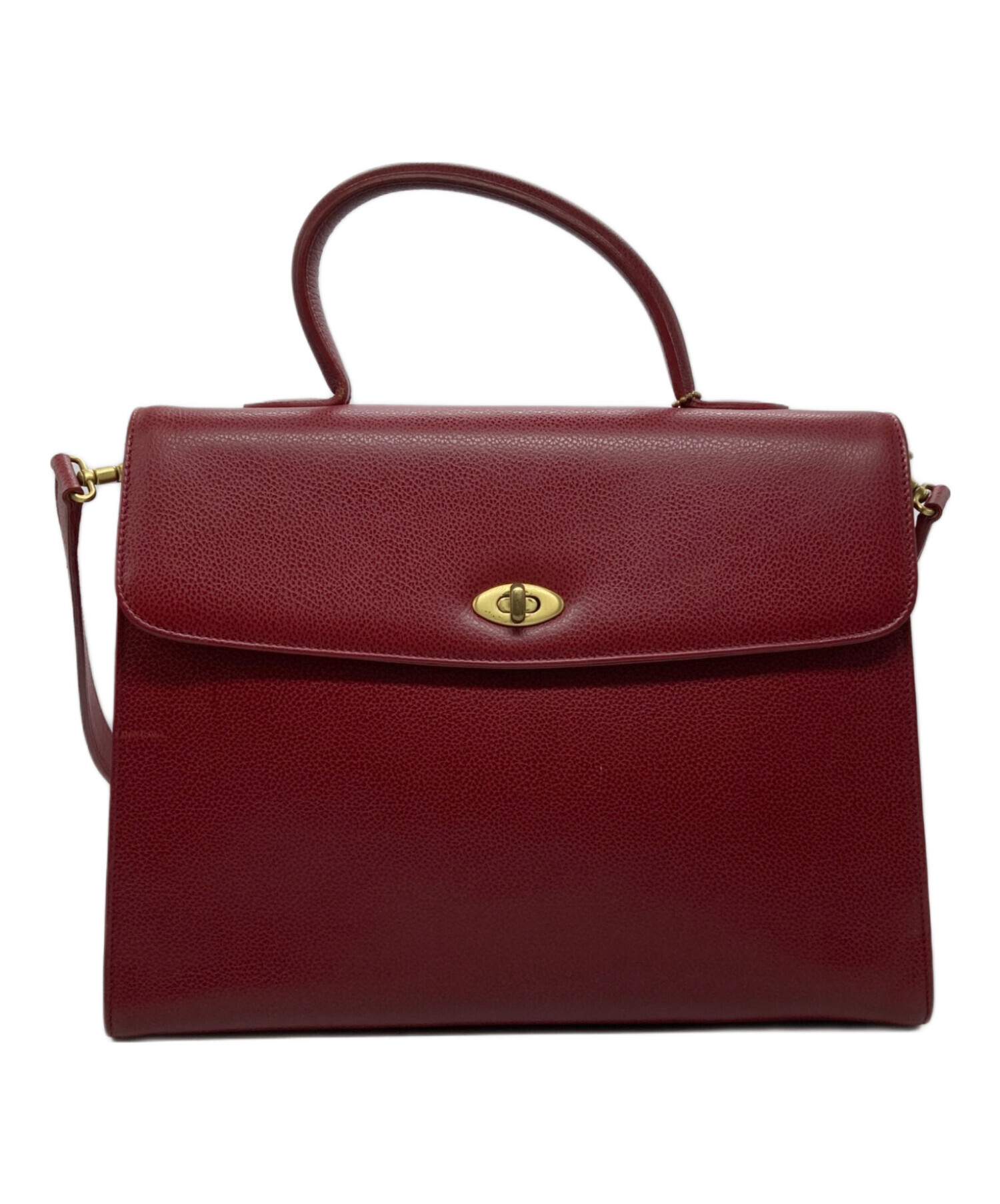 中古・古着通販】COACH (コーチ) 2WAYショルダーバッグ レッド 