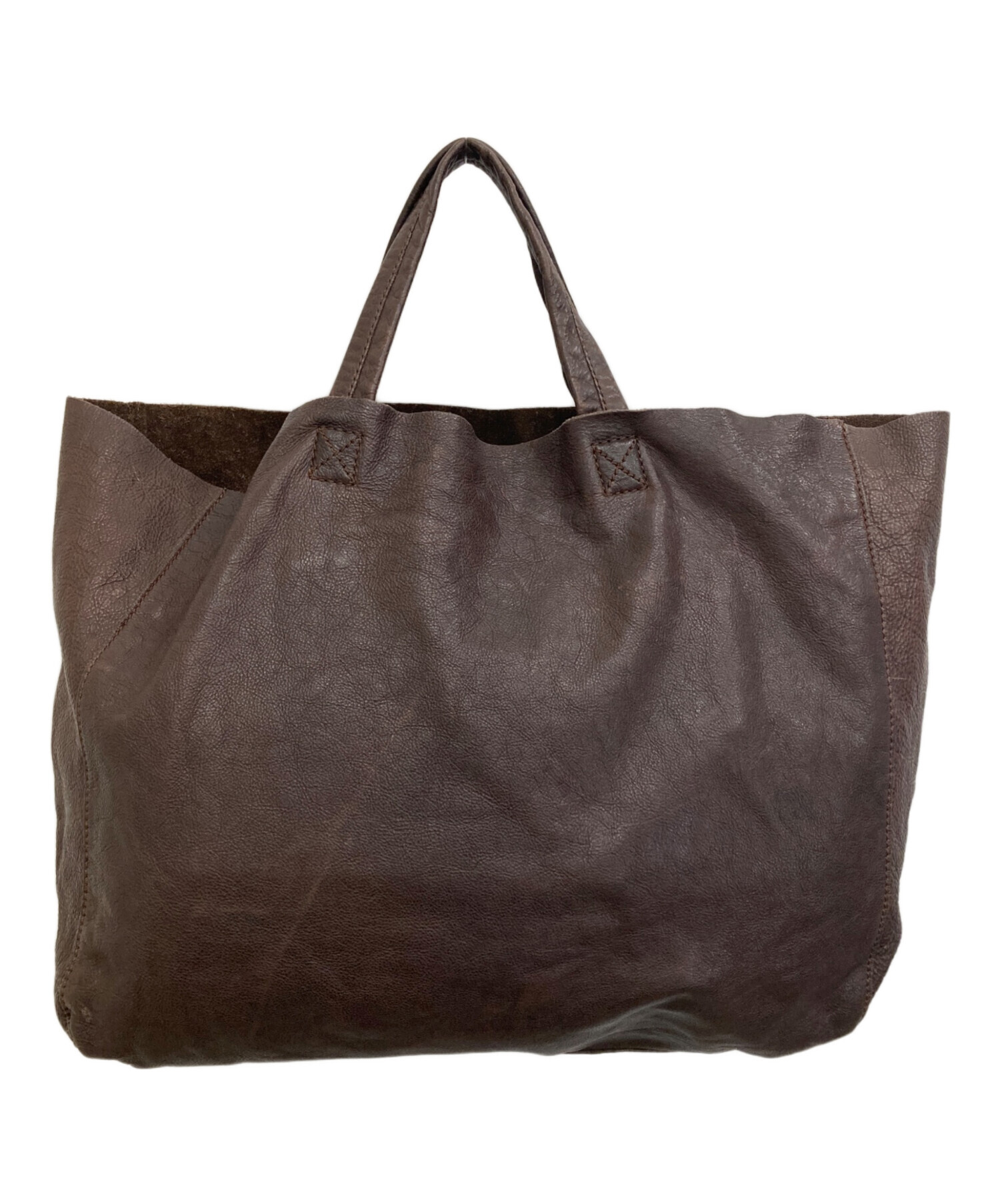 DOLCE&GABBANA　ドルチェ&ガッバーナ　レザートートバッグ　ムートン 中古・古着通販】DOLCE & GABBANA (ドルチェ＆ガッバーナ) レザー