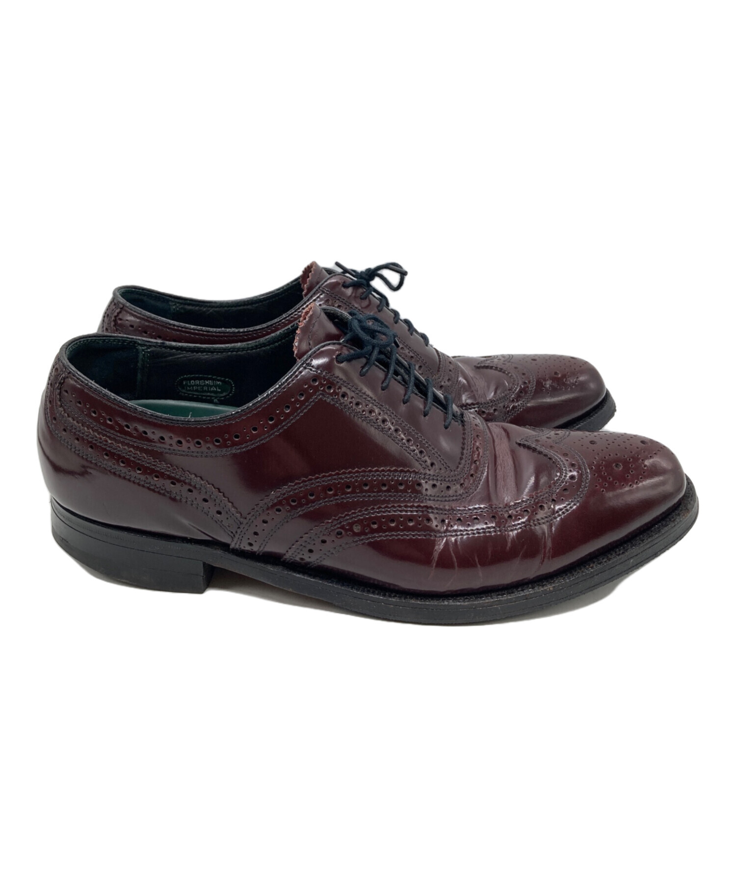 フローシャイム ブラウン　ウィングチップ 26 ドレスシューズ 中古・古着通販】Florsheim (フローシャイム) ウィングチップシューズ