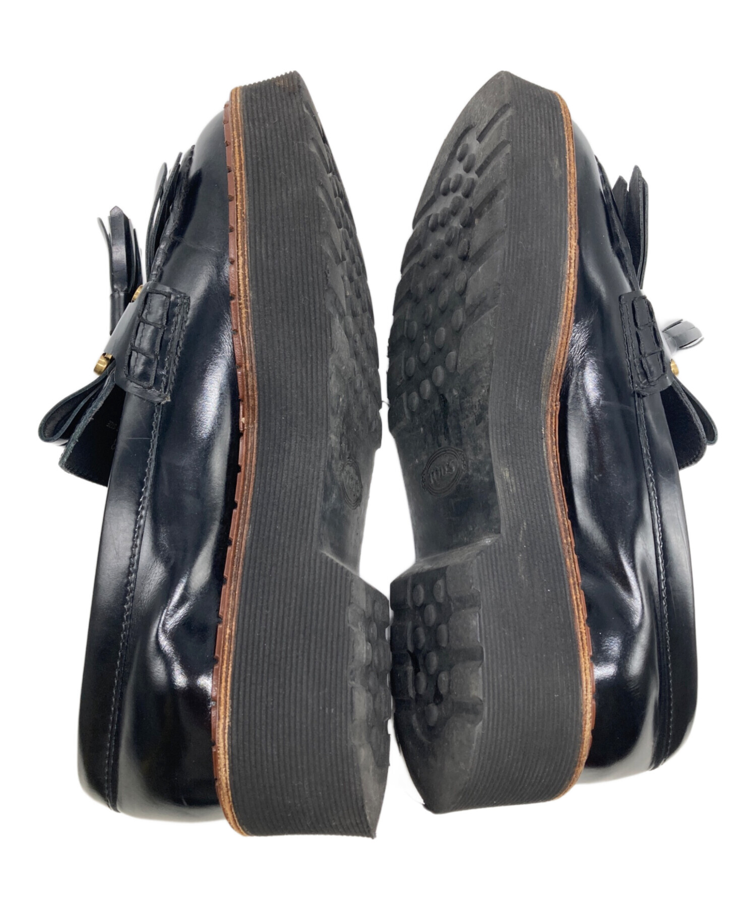 中古・古着通販】TOD'S (トッズ) タッセルローファー ブラック サイズ