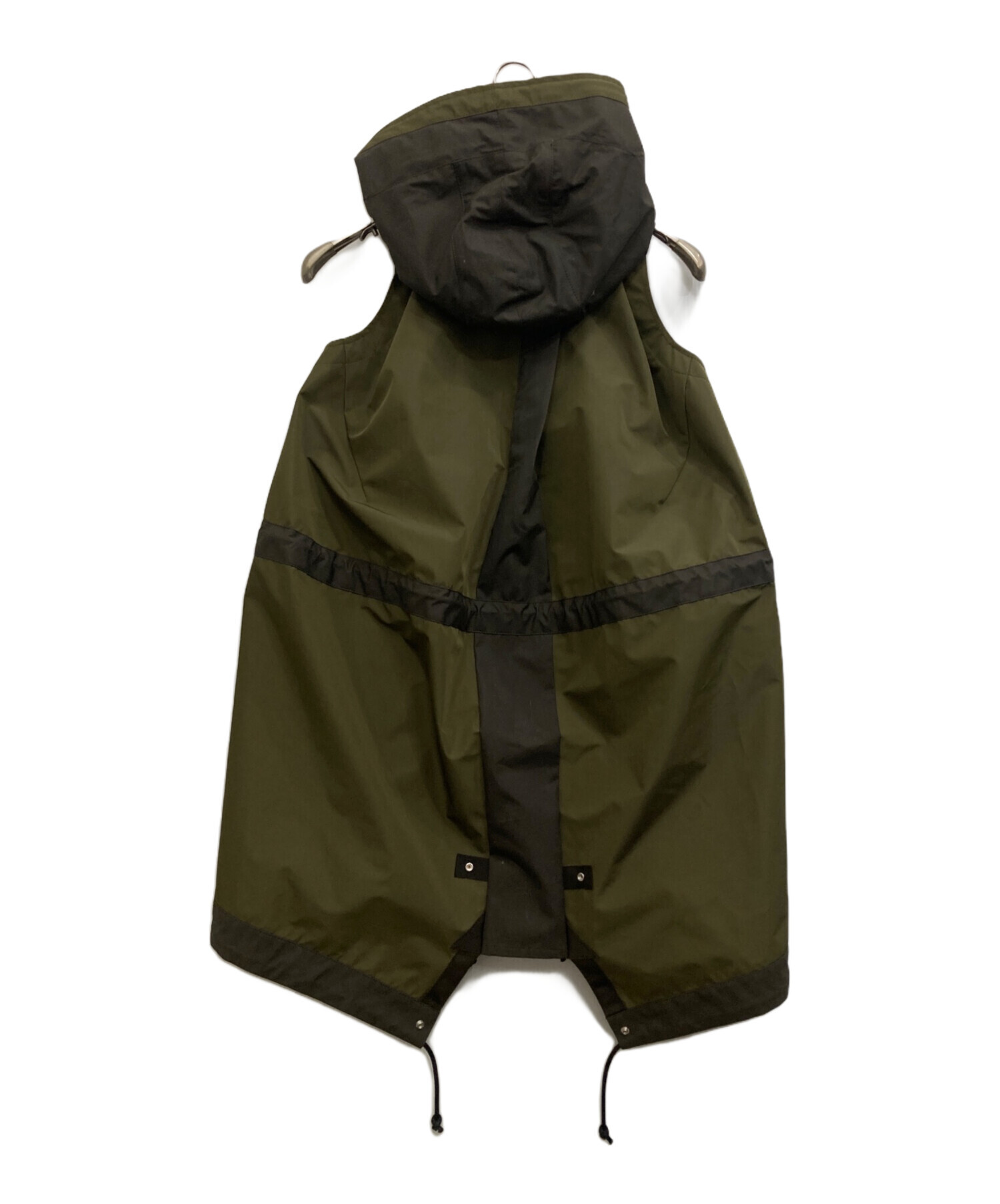 中古・古着通販】sacai (サカイ) Taffeta Hooded Vest オリーブ サイズ