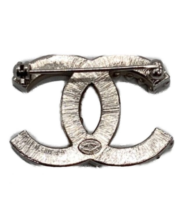 中古・古着通販】CHANEL (シャネル) ココマークラインストーンブローチ
