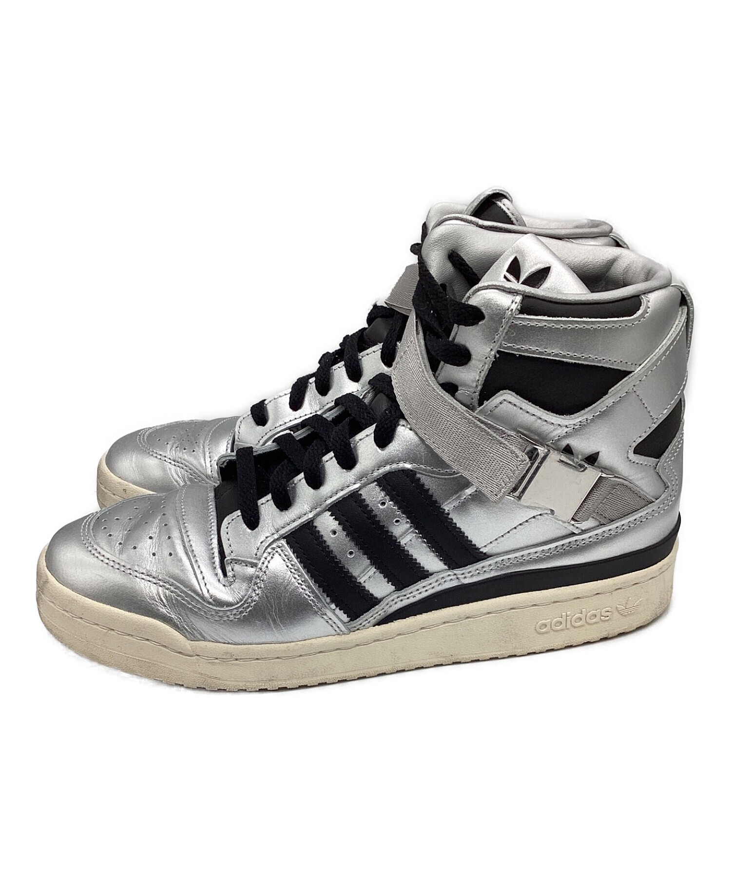 中古・古着通販】adidas (アディダス) ハイカットスニーカー シルバー  
