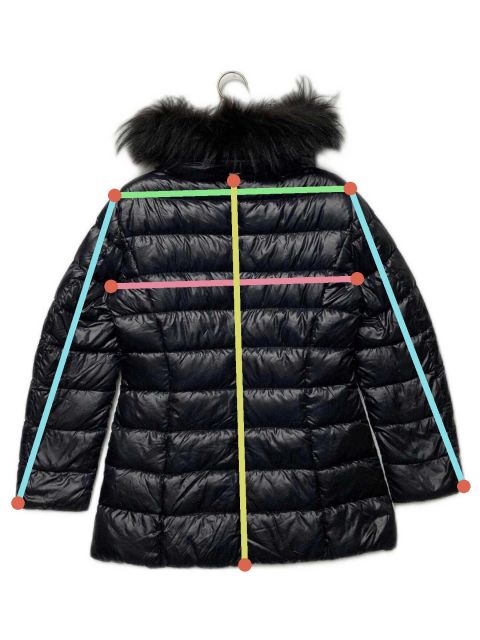 中古・古着通販】HERNO (ヘルノ) ファーダウンジャケット ブラック