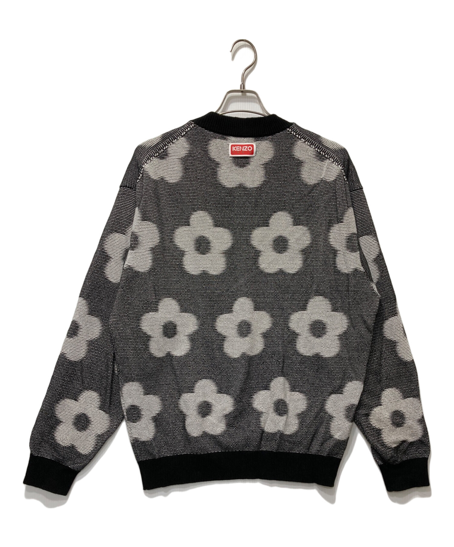 中古・古着通販】KENZO (ケンゾー) フローラル セーター グレー サイズ 