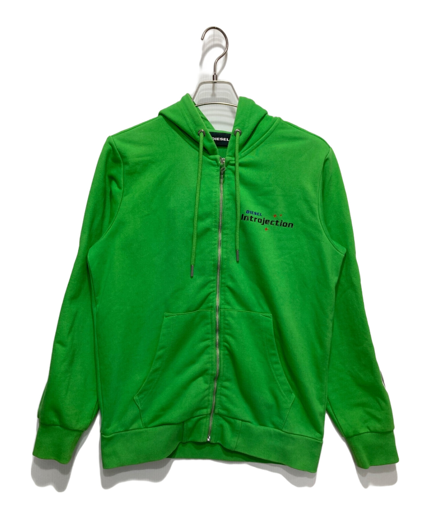 中古・古着通販】DIESEL (ディーゼル) ジップパーカー グリーン サイズ 
