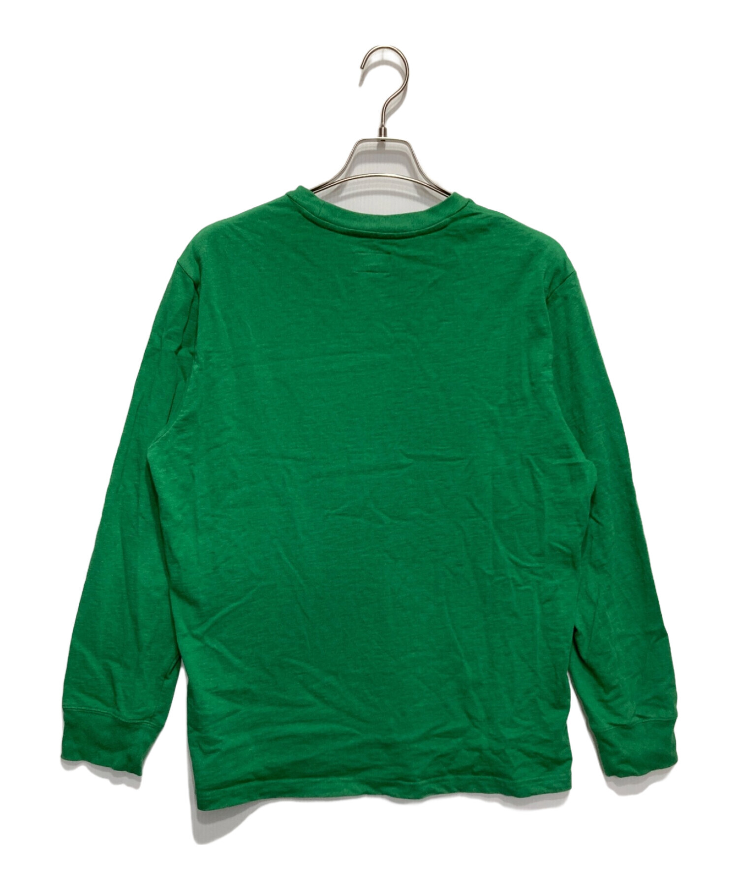 Supreme カットソー 長袖 ロンT 緑 USA M 古着 シュプリーム 中古・古着通販】SUPREME (シュプリーム) ロングスリーブカットソー