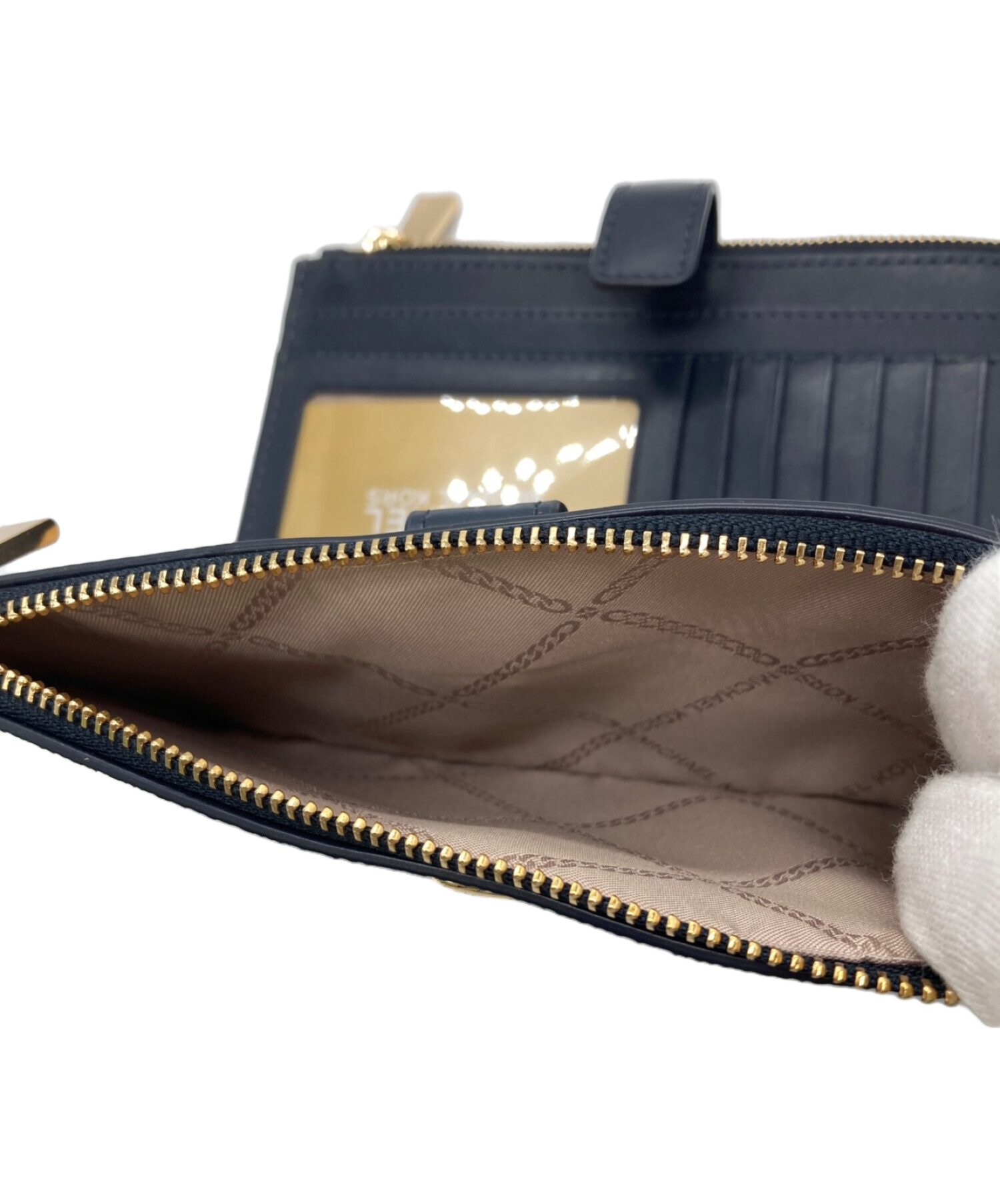 中古・古着通販】MICHAEL KORS (マイケルコース) 二つ折り財布 リスト 中古・古着通販】MICHAEL KORS (マイケルコース) 二つ折り財布 リスト