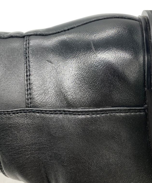中古・古着通販】Caminando (カミナンド) レザーロングブーツ ブラック