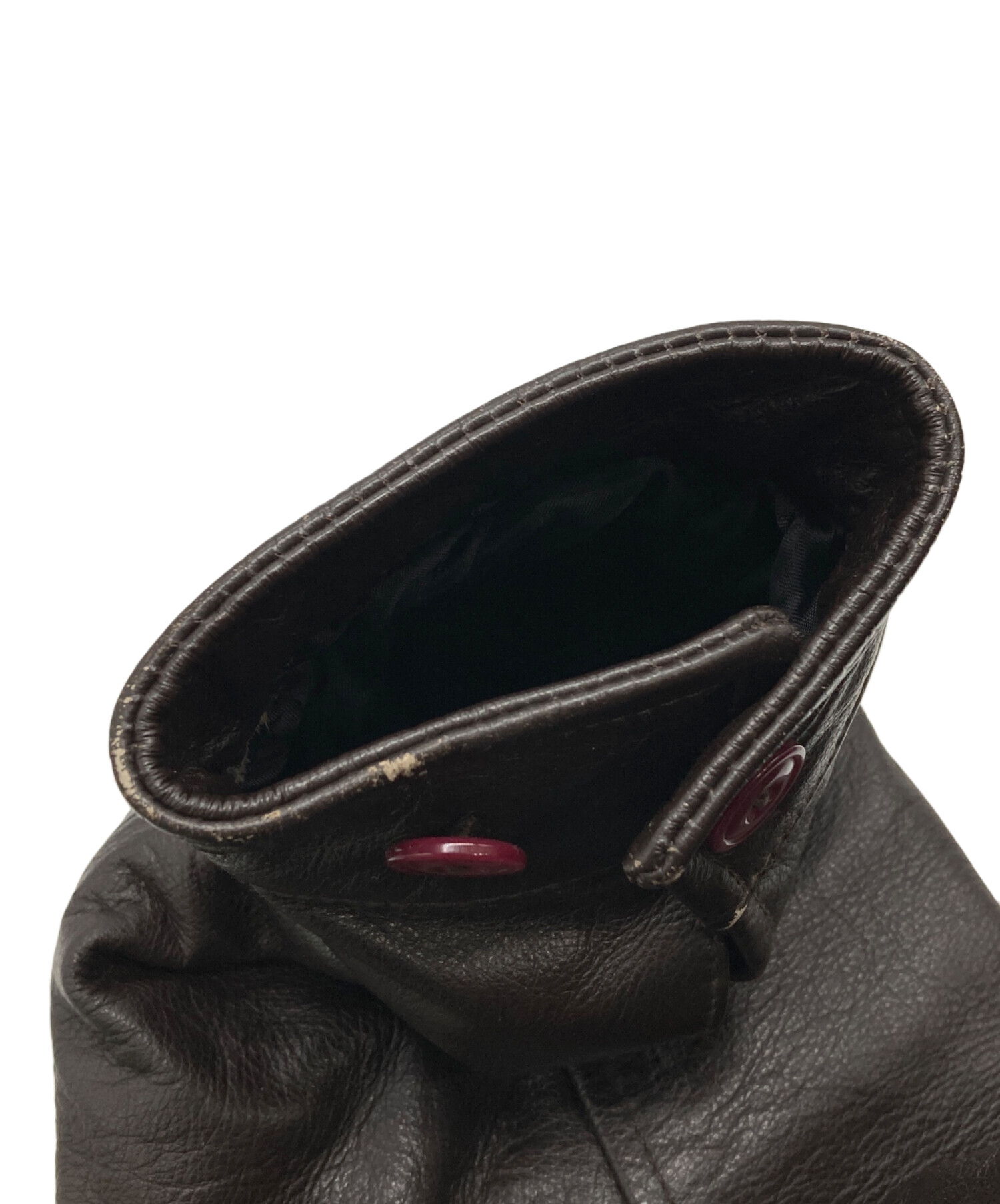 中古・古着通販】GAP (ギャップ) オールドレザージャケット ブラウン