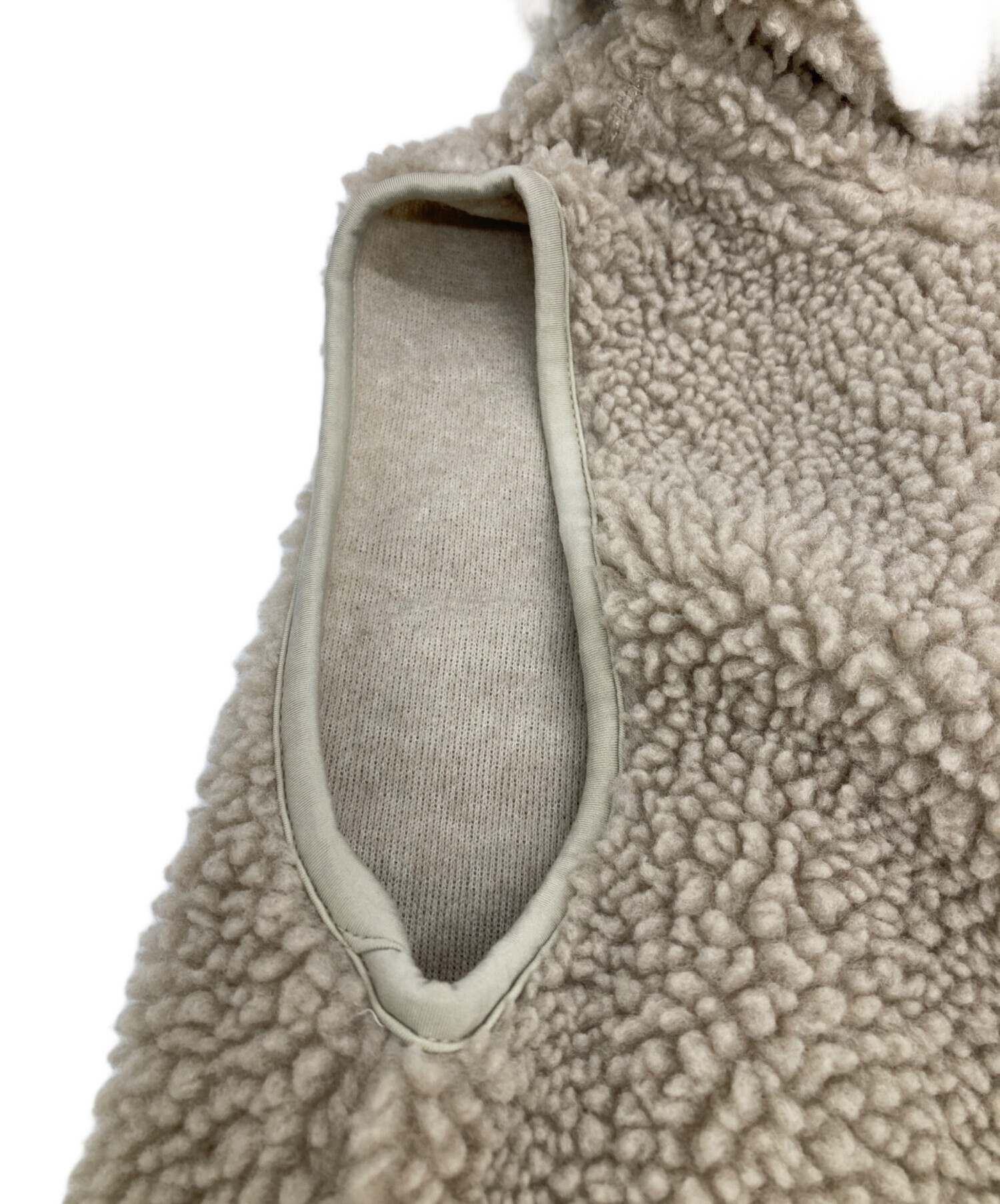 Gymphlex フード付きベージュボアベスト サイズ14 ⚛️専用