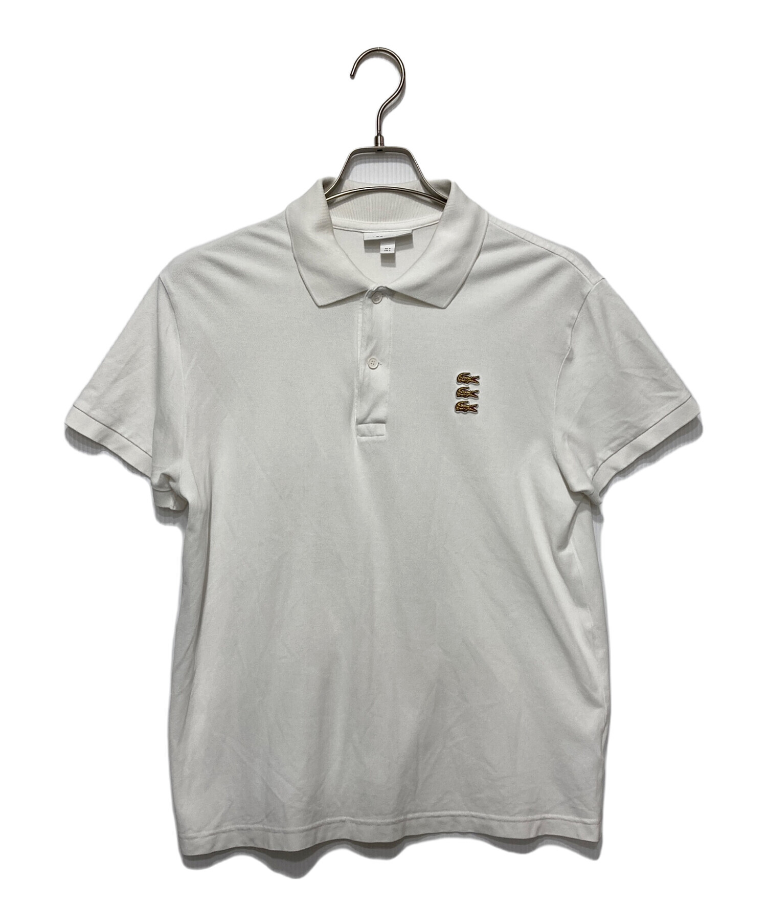 中古・古着通販】LACOSTE (ラコステ) ポロシャツ ホワイト サイズ:5 