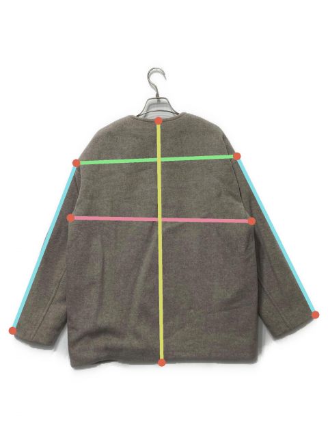 NOBLE ノーブル MTRカラーレスジップショートコート 36 週末価格