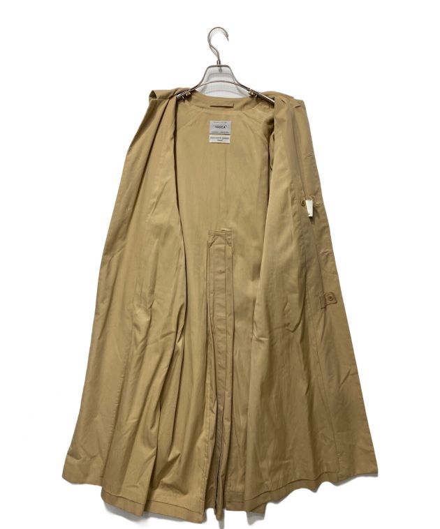 美品　YAECA ヤエカ ステンカラーコートロング カーキ サイズS 中古・古着通販】YAECA (ヤエカ) ステンカラーコートロング カーキ