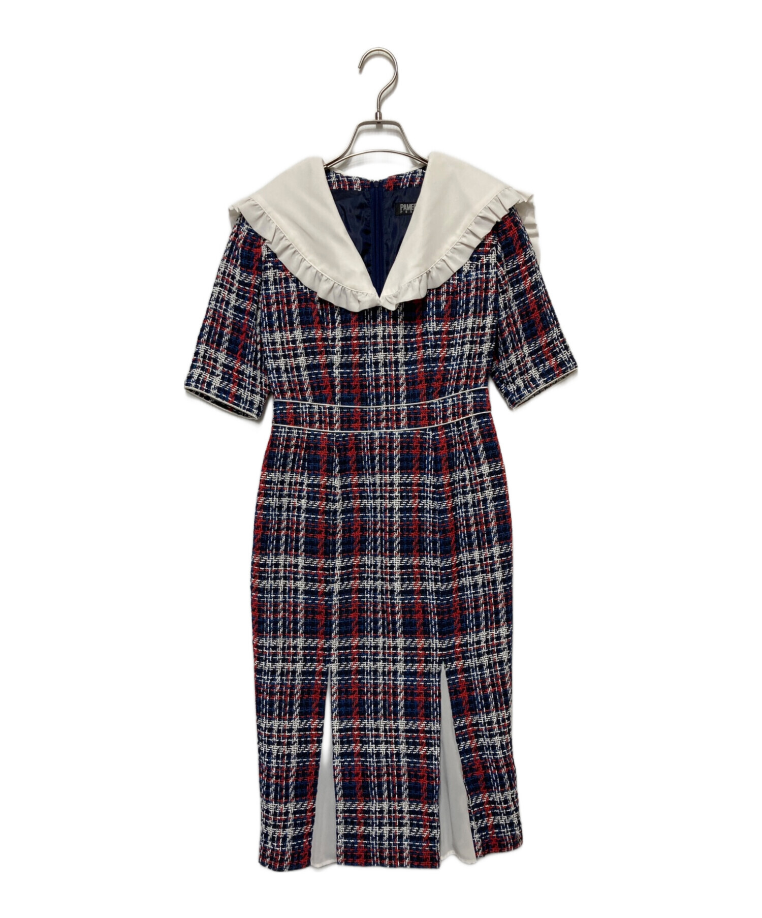 PAMEO POSE パメオポーズ ワンピース レディース 【古着】【中古】 中古・古着通販】PAMEO POSE (パメオポーズ) Betty Dress Mix ネイビー