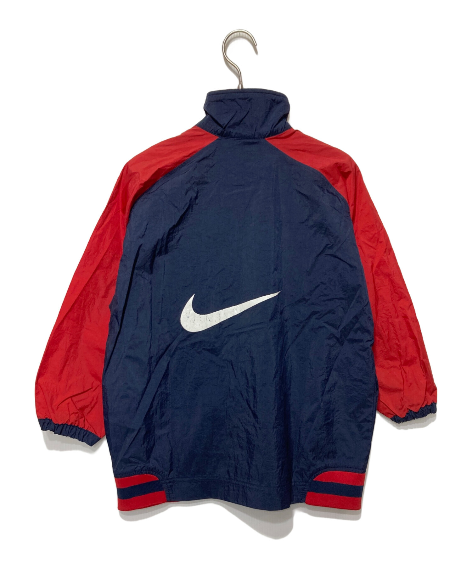 Nike ナイロンジャケット 黒/赤/青 90sNIKE ナイロンジャケット
