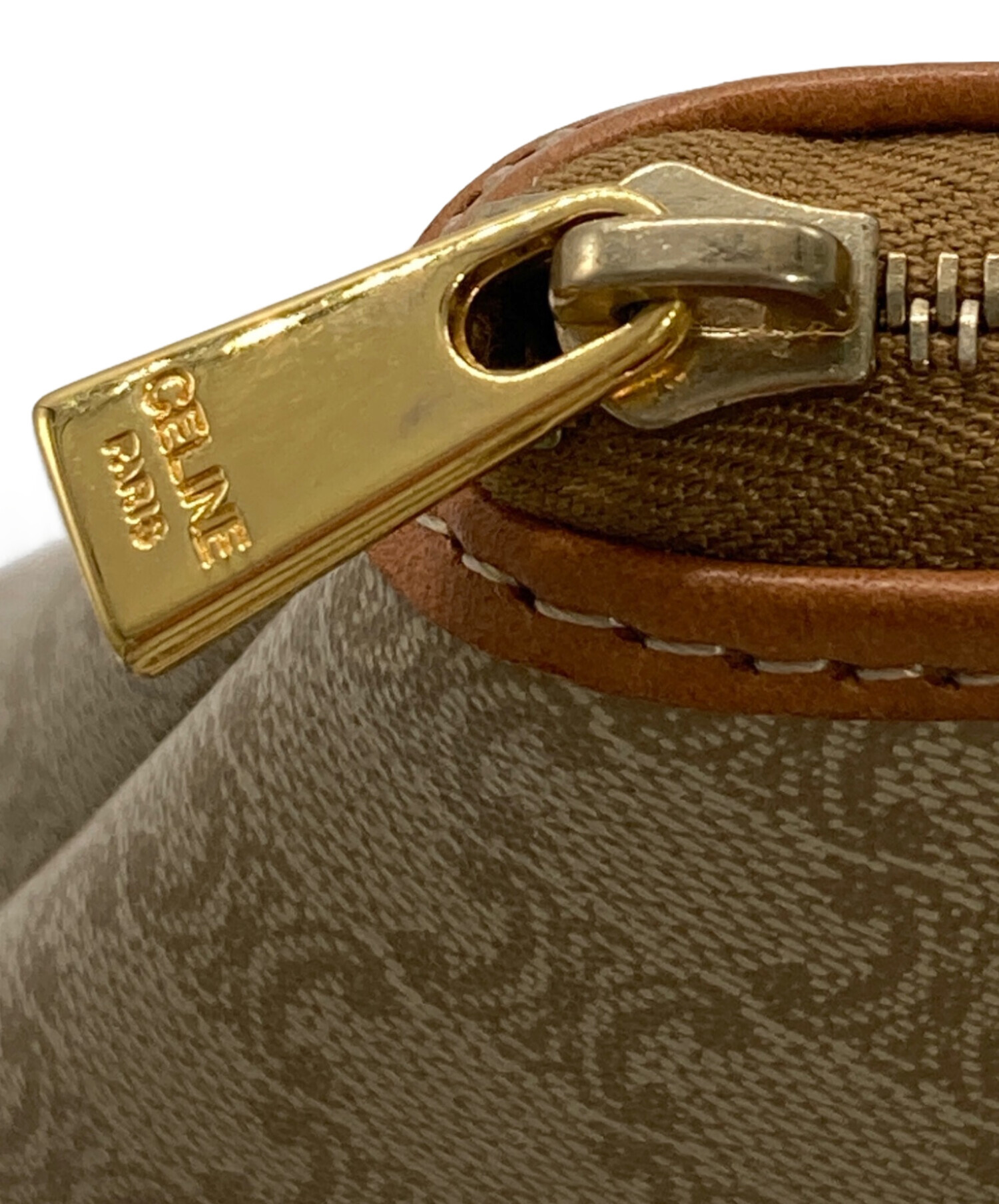 新品未使用　オールドセリーヌ　ポーチ 中古・古着通販】CELINE (セリーヌ) オールドマカダム柄ポーチ