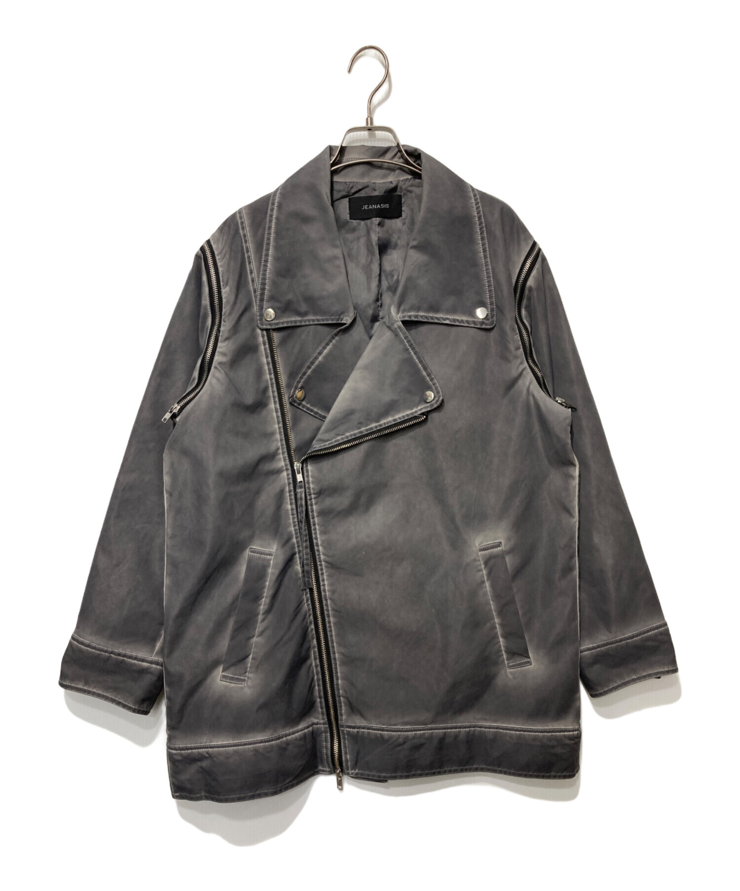 中古・古着通販】JEANASIS (ジーナシス) カコウBIGライダース グレー