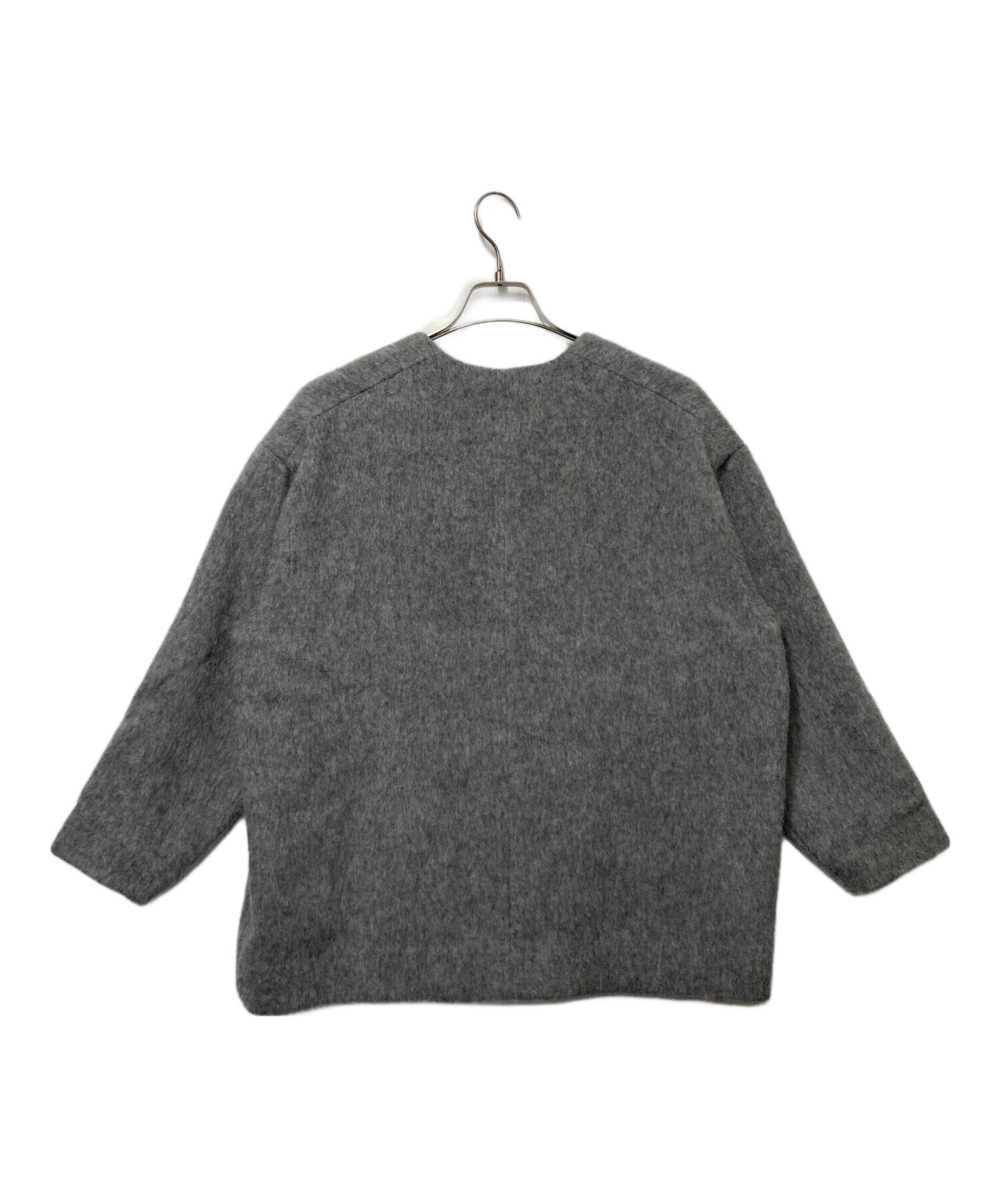 OHGA シャギー　コーディガン　グレー 中古・古着通販】OHGA (オオガ) シャギーコーディガン グレー サイズ:F