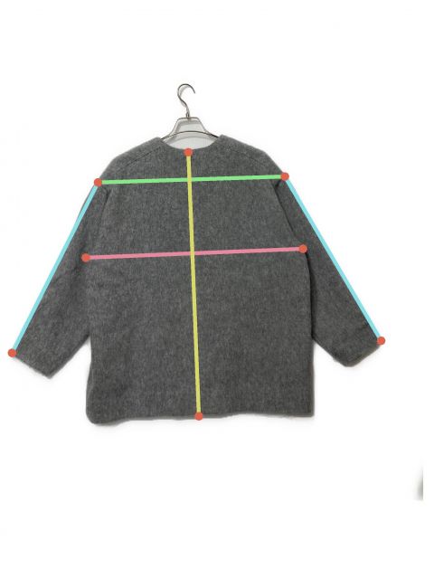 中古・古着通販】OHGA (オオガ) シャギーコーディガン グレー サイズ:F