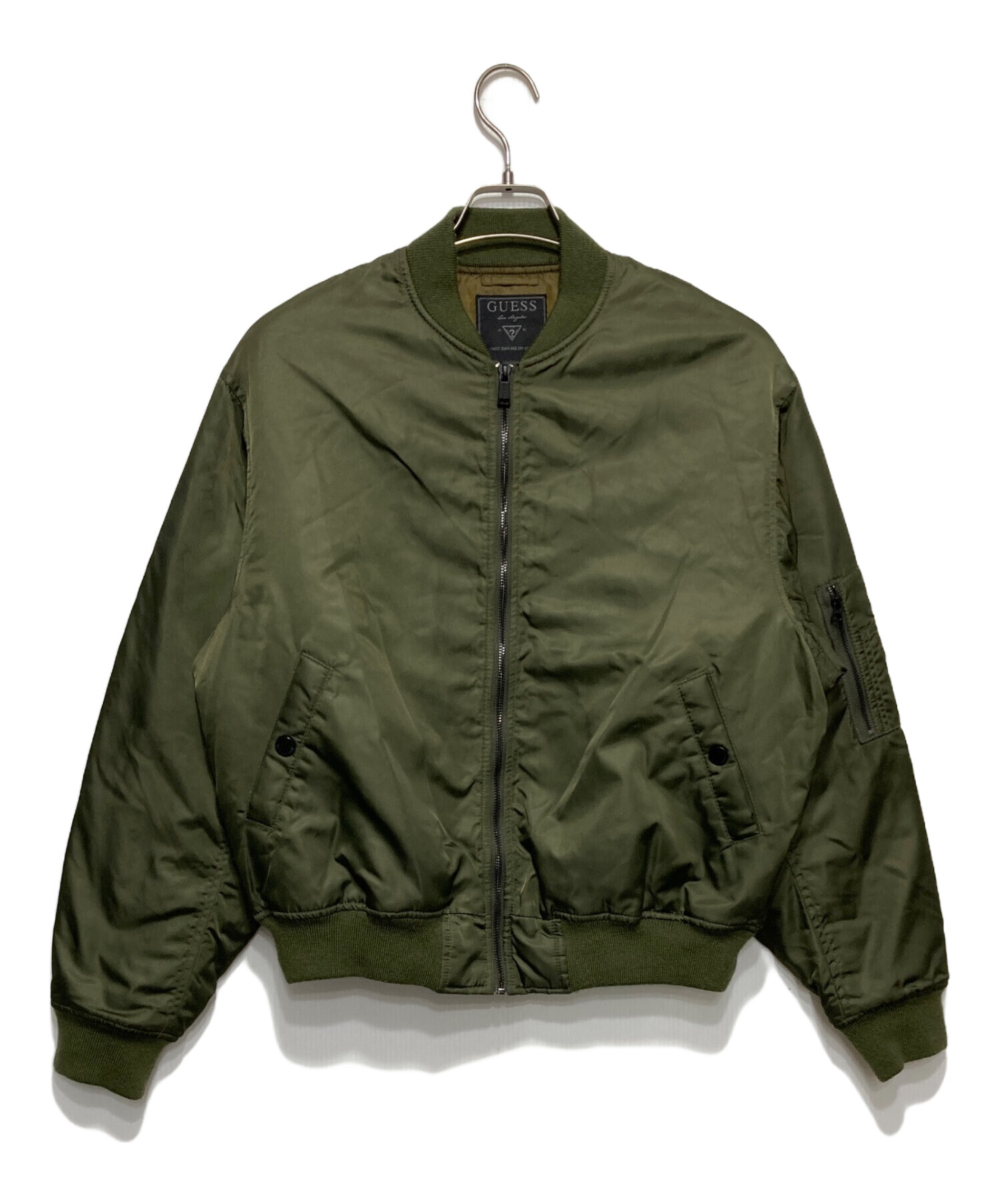 中古・古着通販】GUESS (ゲス) MA-1ジャケット オリーブ サイズ:XS 