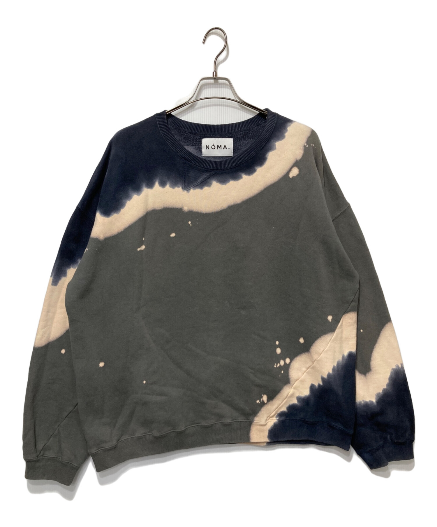 NOMA t．d．染加工デザインクルーネックスウェット NOMA t.d. ノーマ