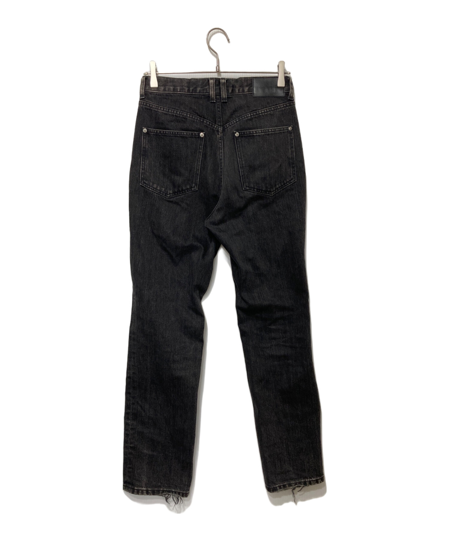 JOHN LAWRENCE SULLIVAN ブラック ジップデニムパンツ JOHN