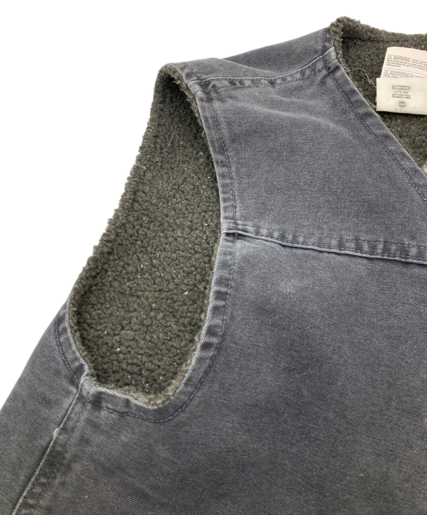 中古・古着通販】CarHartt (カーハート) ダックボアベスト ネイビー