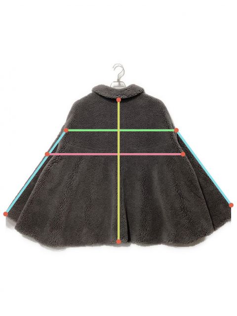 中古・古着通販】HYEON (ヘヨン) ted cape グレー サイズ:F｜ブランド