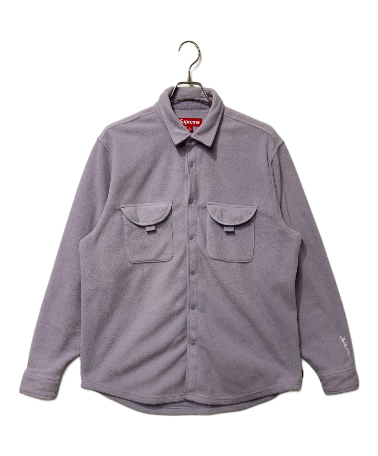 Supreme polartec シャツ Lサイズ 中古・古着通販】SUPREME (シュプリーム) Polartec Shirt パープル
