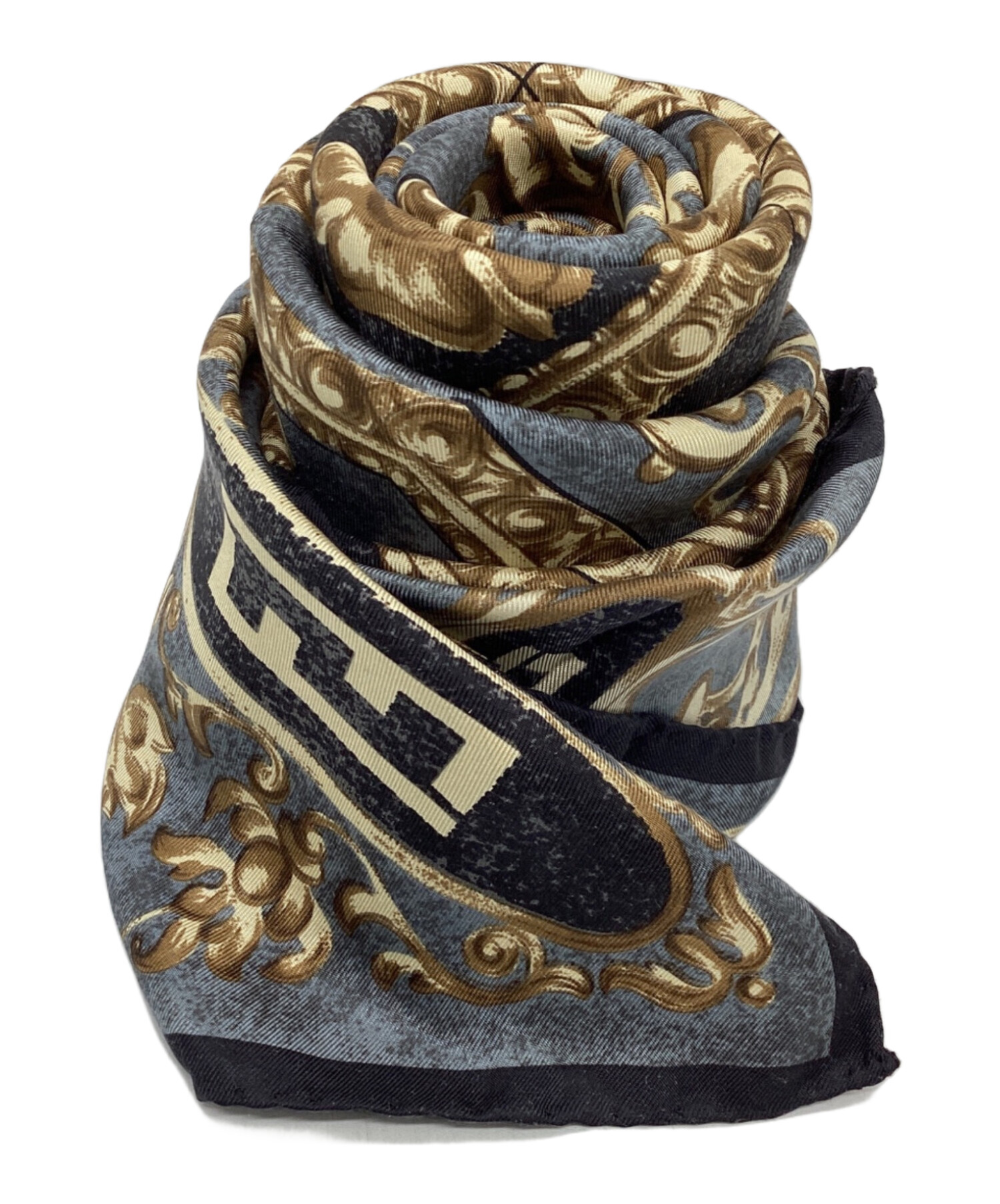 中古・古着通販】FENDI (フェンディ) スクエアストール ブルー