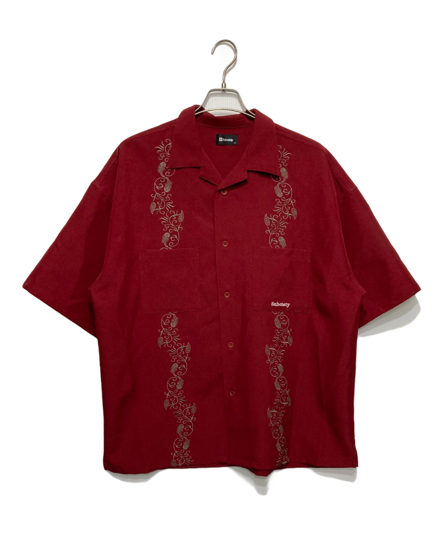 中古・古着通販】SUBCIETY (サブサエティ) キューバシャツ レッド