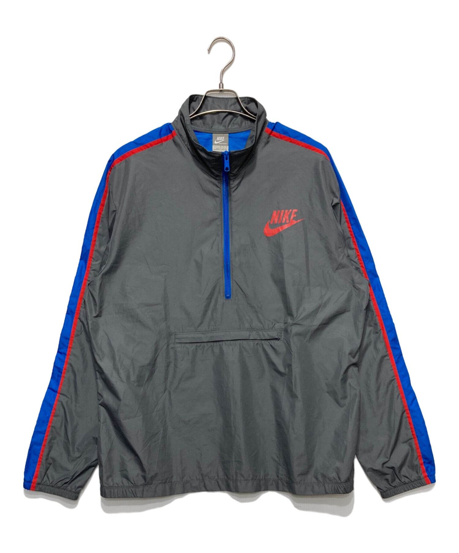 中古・古着通販】NIKE (ナイキ) アノラックパーカー グレー サイズ:XL 